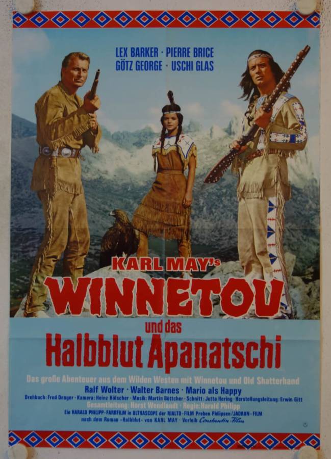 Karl May Winnetou and the Crossbreed re-release german movie poster